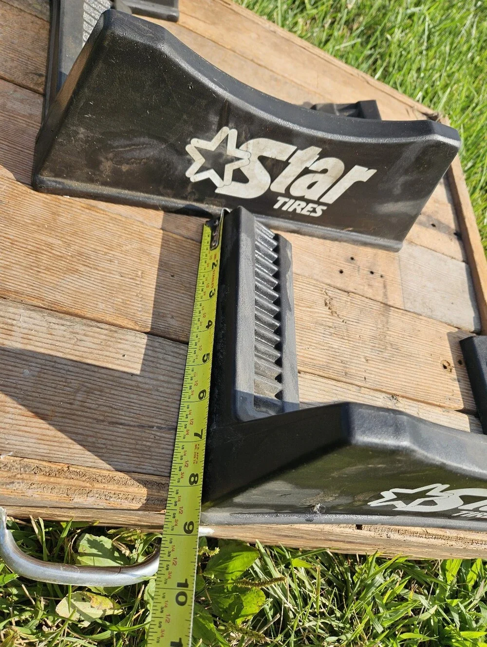 Star Tire Store Display Stand Plastic Advertisement Sign 3-pc Rack